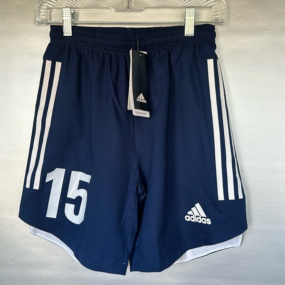 Adidas Boy's Climalite Navy Blue Condivo 20 Cool Shorts NWT Size L (13-14Y)